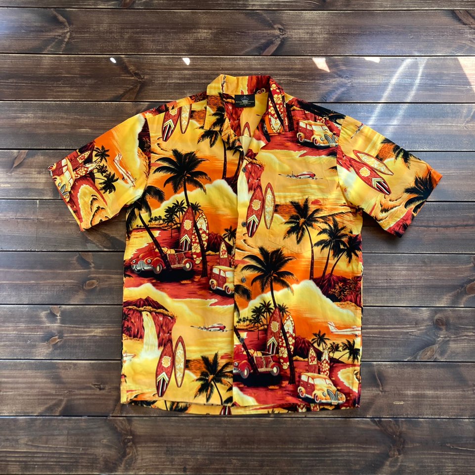 Original Royal creation aloha shirt M (loose 100)