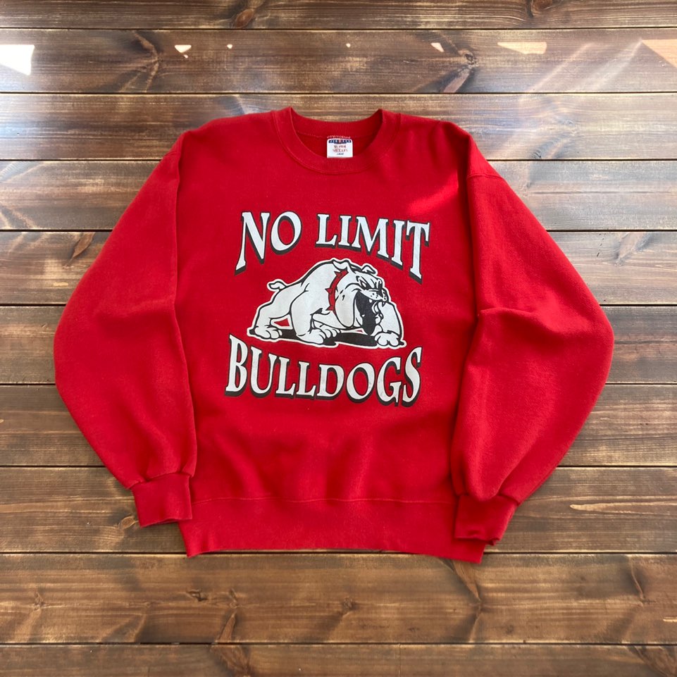 1990&#039;s made in usa Jerzees bulldog sweat shirt L (105)