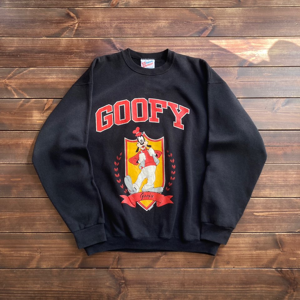 1990&#039;s made in usa Hanes GOOFY sweat shirt L (loose 105)